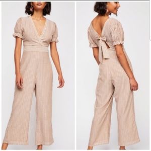 Free People Boundary Stripe jumpsuit